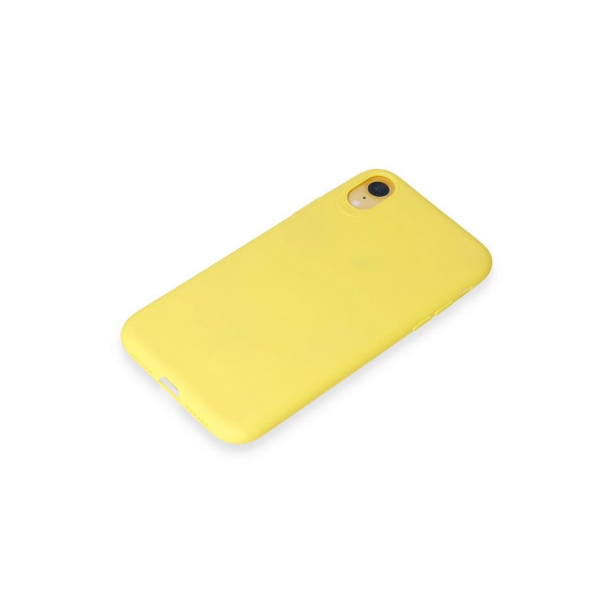 Apple İphone Xr Kılıf First Silikon - Sarı