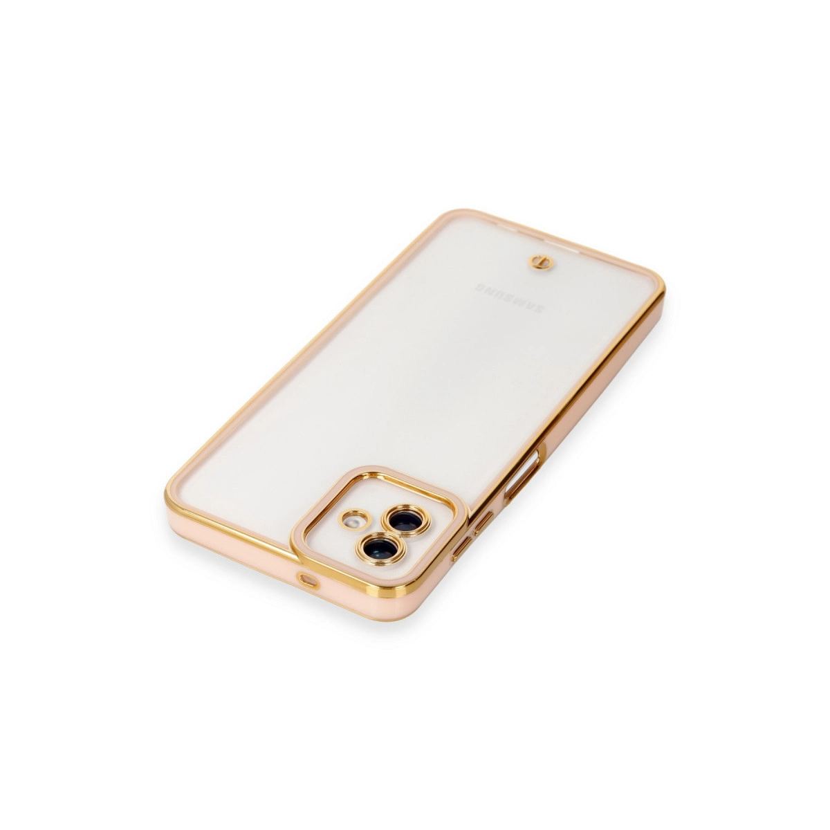 Samsung Galaxy A04 Kılıf Liva Lens Silikon - Rose