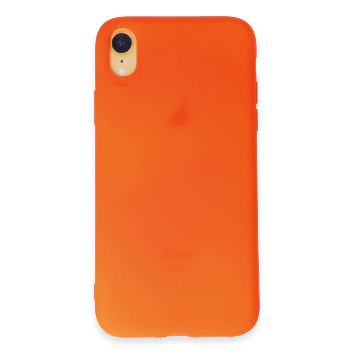 Apple İphone Xr Kılıf First Silikon - Parlak Turuncu