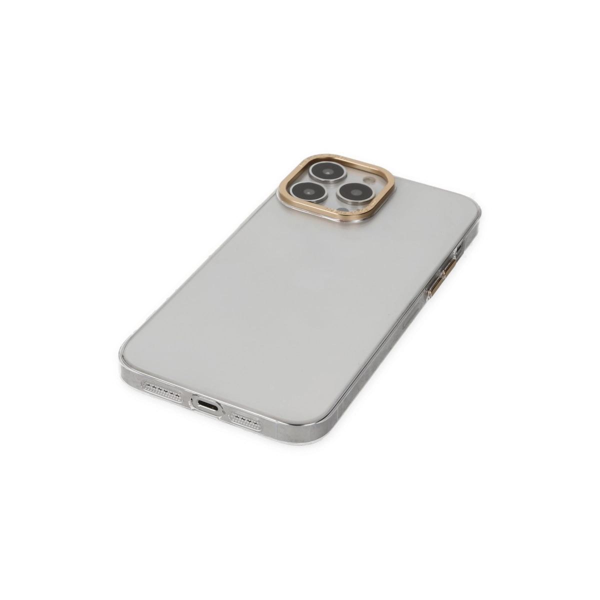 Apple İphone 13 Pro Kılıf Anka Pc Sert Metal Kapak - Şeffaf