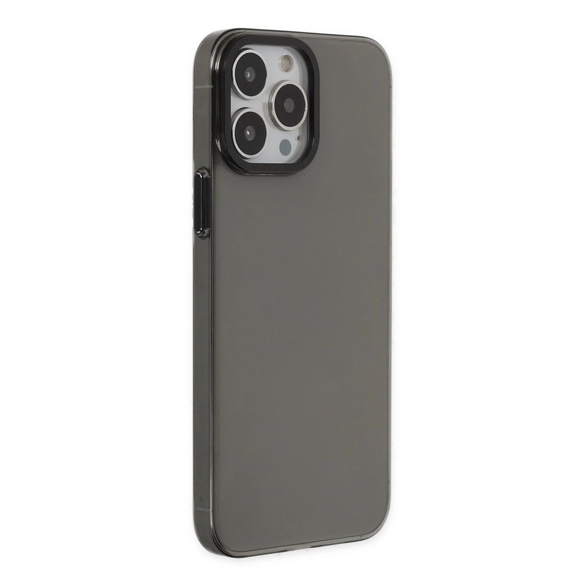 Apple İphone 13 Pro Max Kılıf Anka Pc Sert Metal Kapak - Siyah