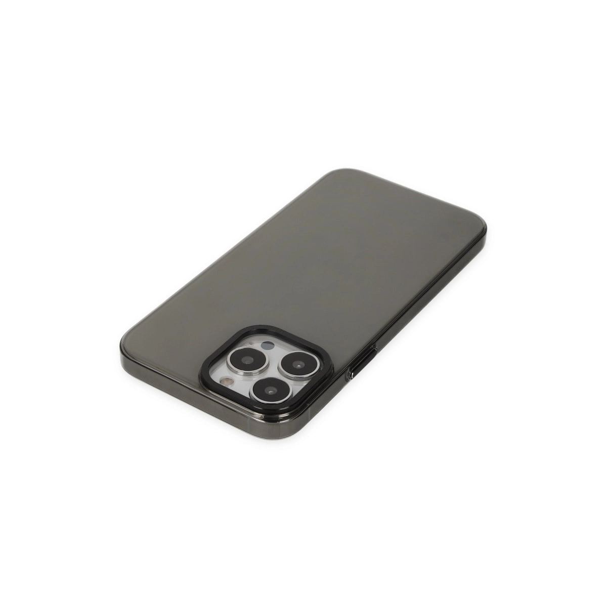 Apple İphone 13 Pro Max Kılıf Anka Pc Sert Metal Kapak - Siyah