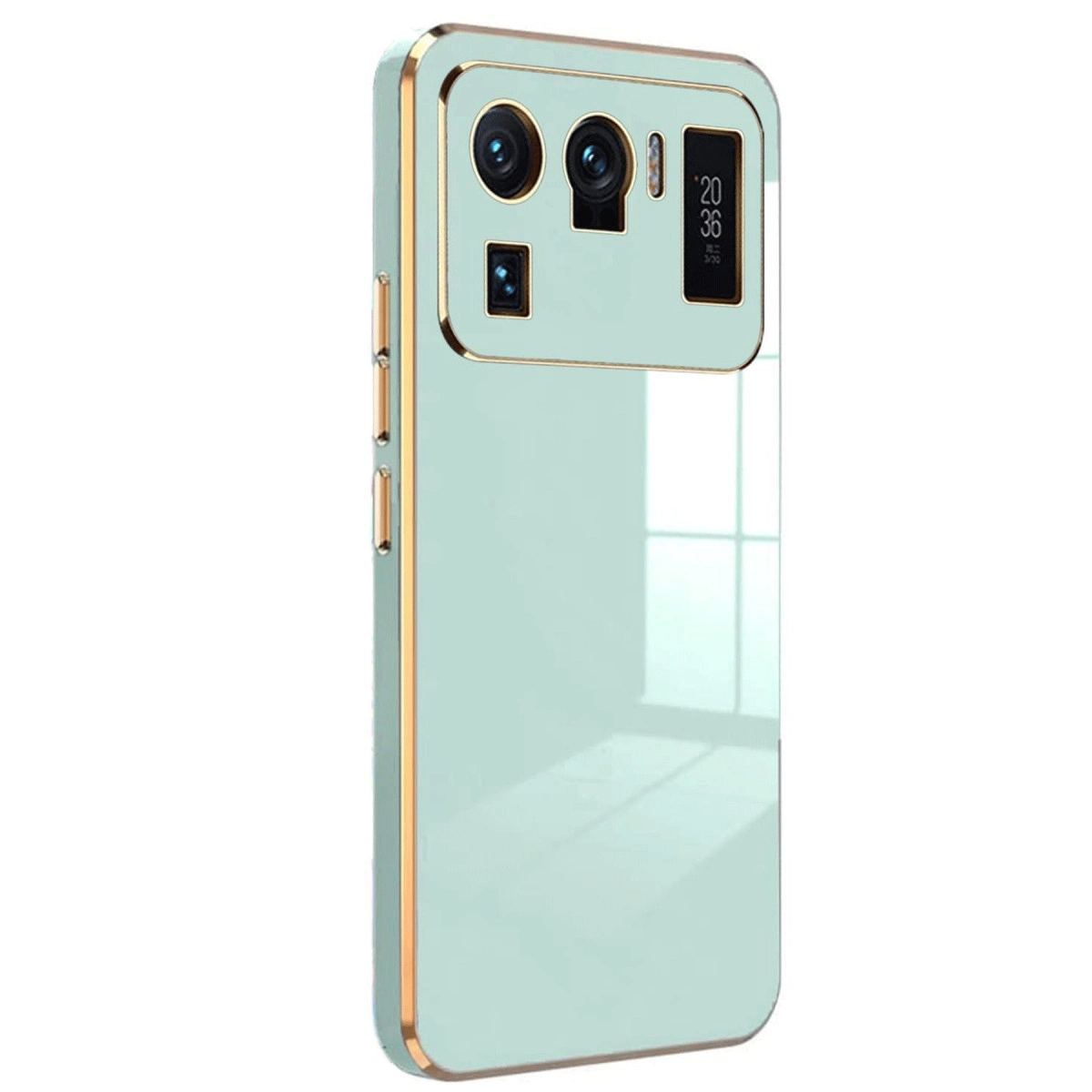 Xiaomi Mi 11 Ultra Kılıf Volet Silikon - Açık Yeşil