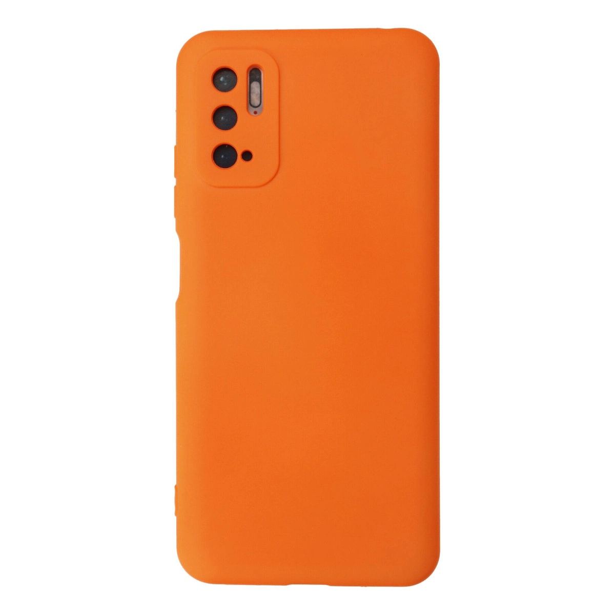Xiaomi Redmi Note 10 5g Kılıf Nano İçi Kadife Silikon - Turuncu