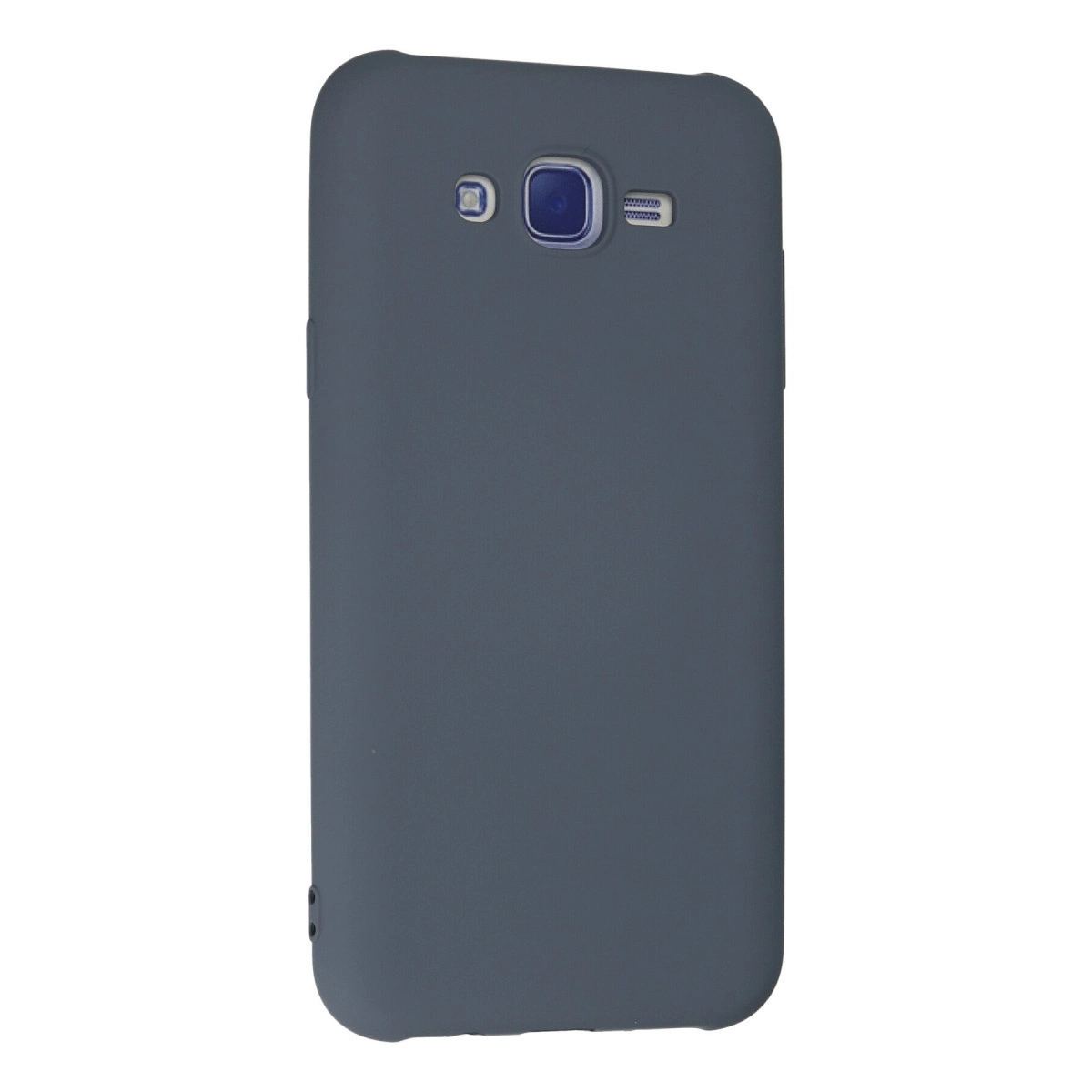 Samsung Galaxy J7 Kılıf Nano İçi Kadife Silikon - Gri