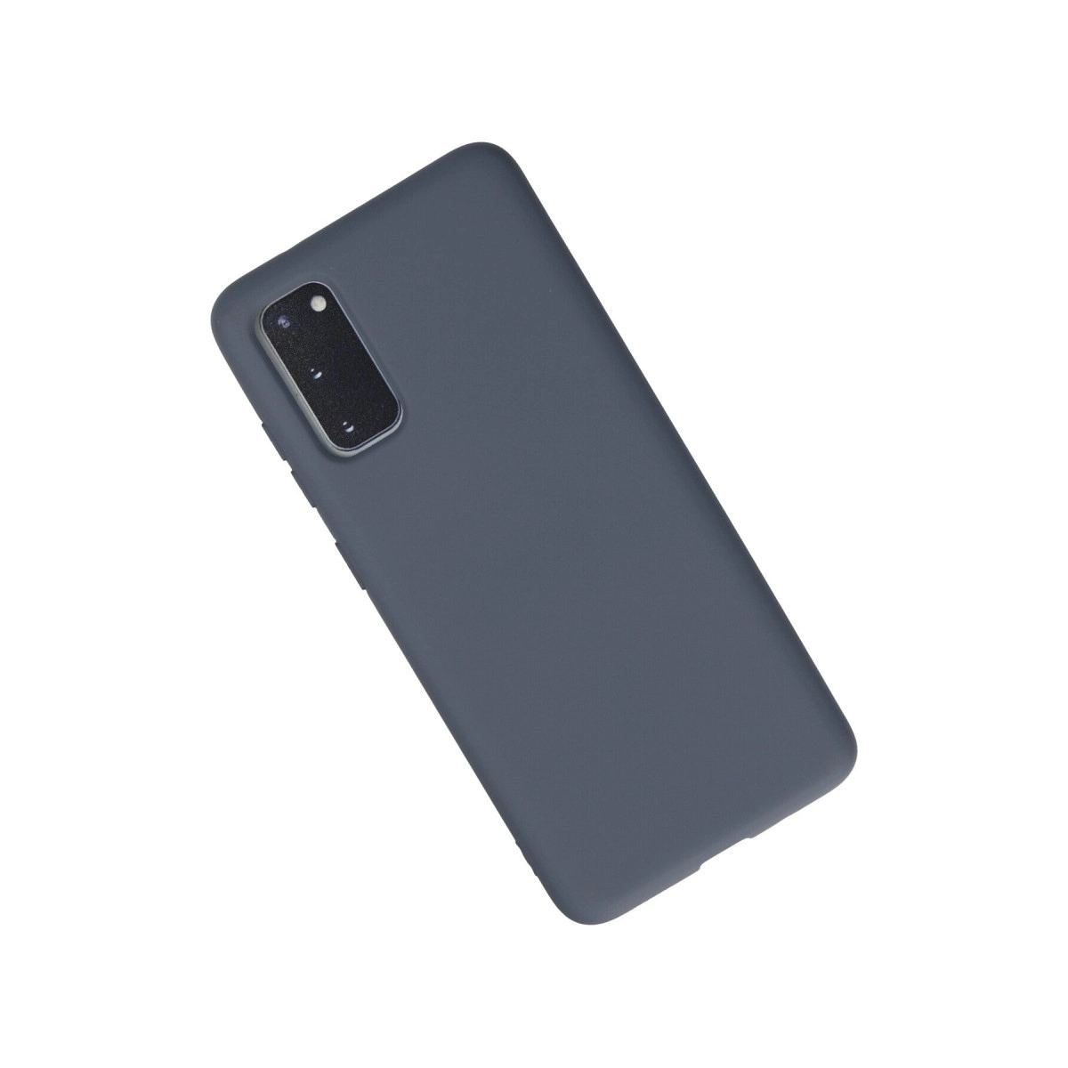 Samsung Galaxy S20 Kılıf Nano İçi Kadife Silikon - Gri