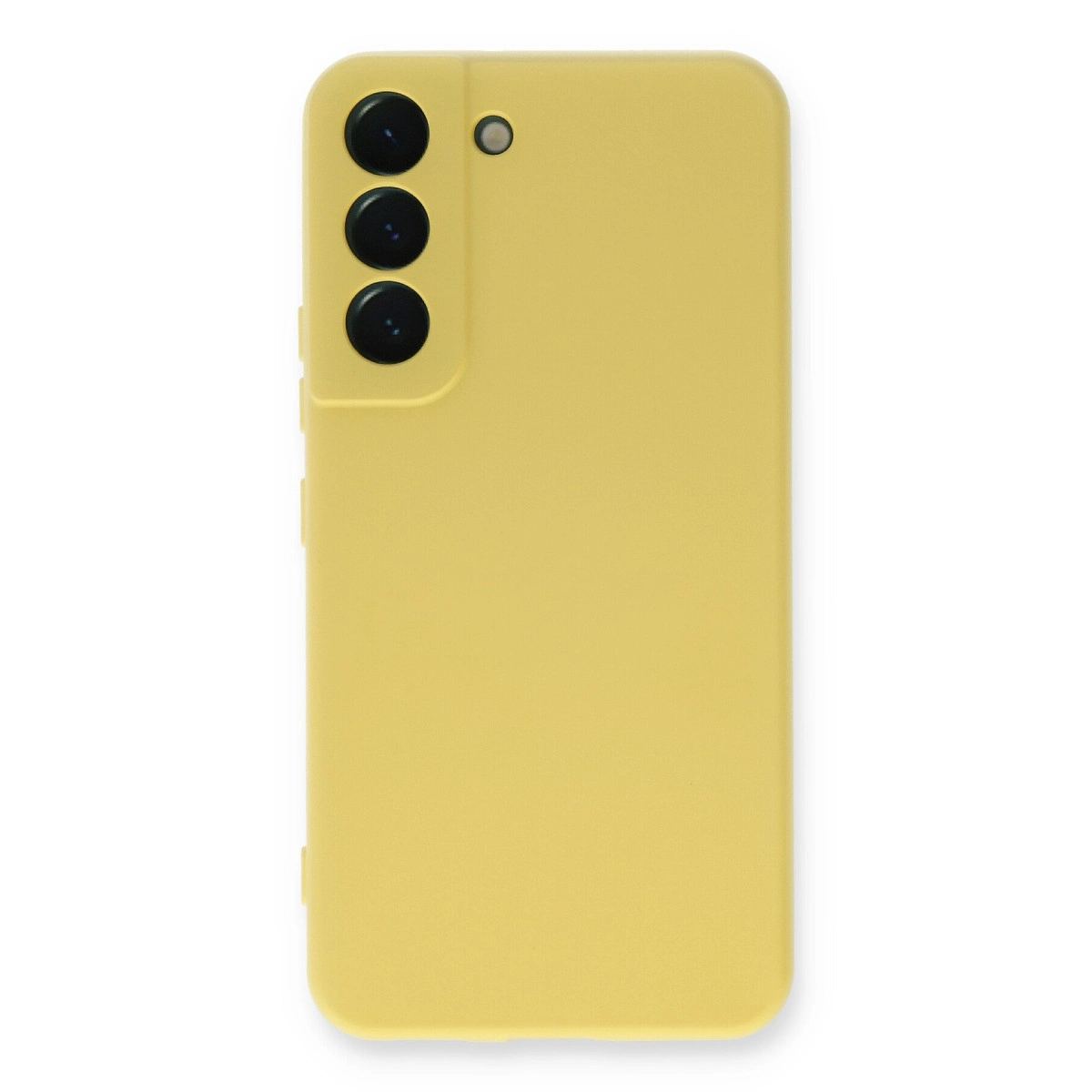 Samsung Galaxy S23 Kılıf Nano İçi Kadife Silikon - Sarı