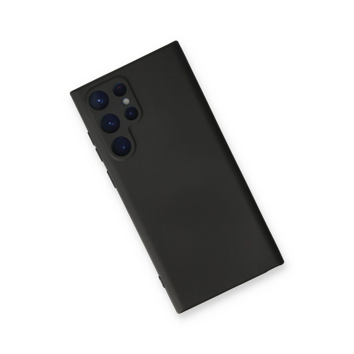 Samsung Galaxy S23 Ultra Kılıf Nano İçi Kadife Silikon - Siyah