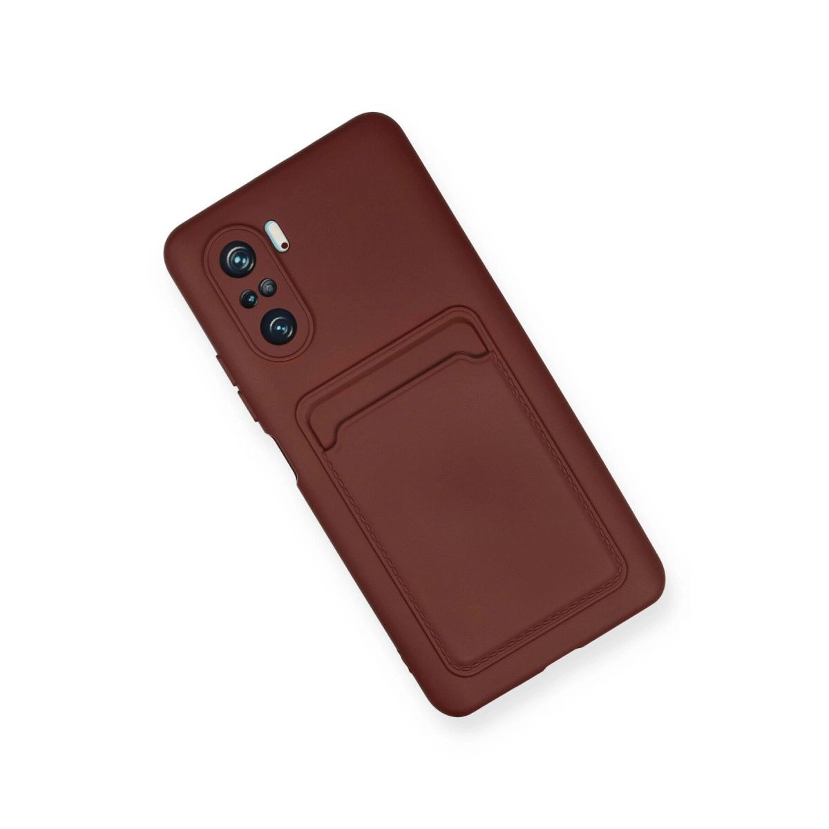 Xiaomi Mi 11i Kılıf Kelvin Kartvizitli Silikon - Bordo