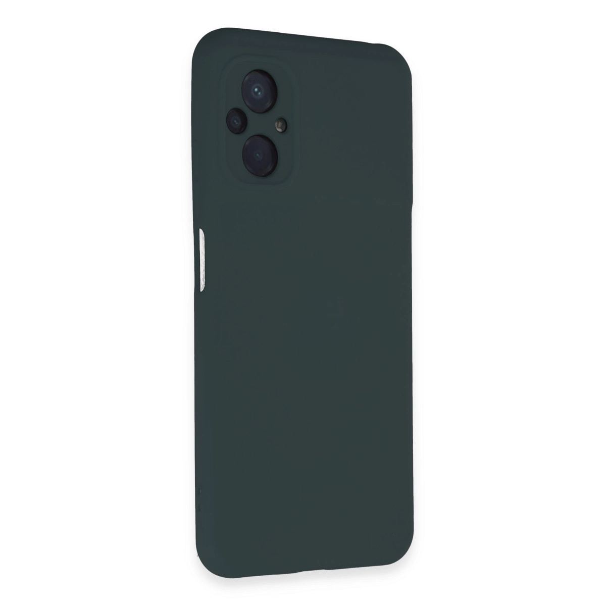 Xiaomi Poco M5 Kılıf Nano İçi Kadife Silikon - Koyu Yeşil