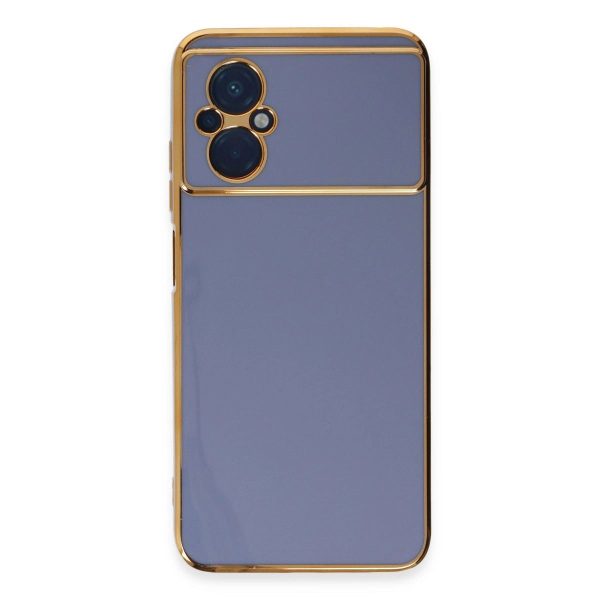 Xiaomi Poco M5 Kılıf Volet Silikon - Mavi