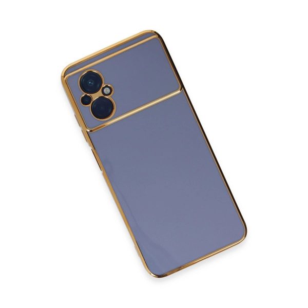 Xiaomi Poco M5 Kılıf Volet Silikon - Mavi