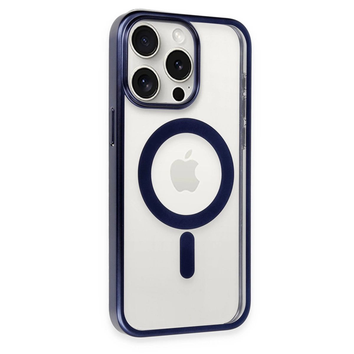 Apple İphone 15 Pro Kılıf Erozi Magsafe Kapak - Lacivert