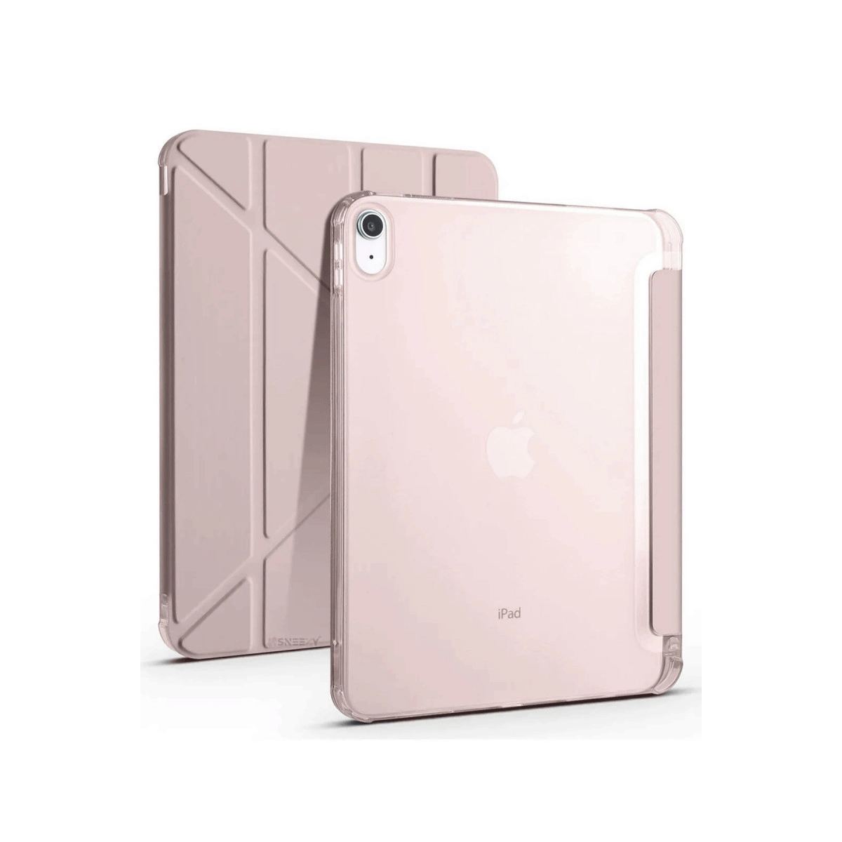 Apple İpad 2022 10.9 (10.nesil) Kılıf Kalemlikli Mars Tablet Kılıfı - Rose Gold