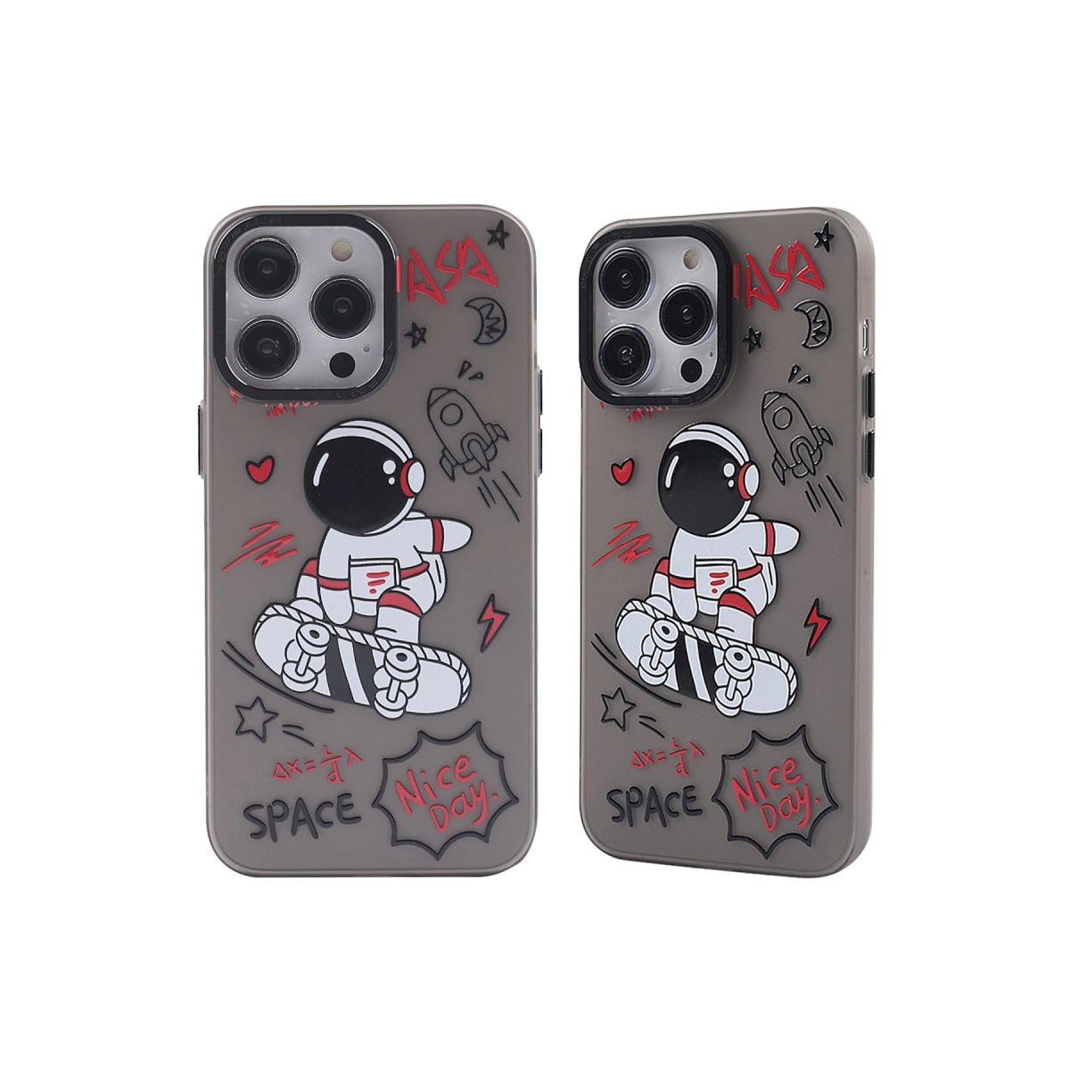 Apple İphone 14 Pro Max Kılıf Prada Desenli Kapak - Prada Siyah - 1