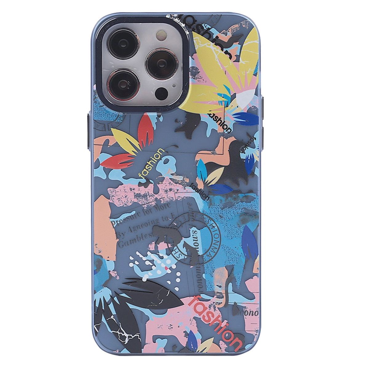 Apple İphone 14 Pro Max Kılıf Prada Desenli Kapak - Prada Pembe - 1