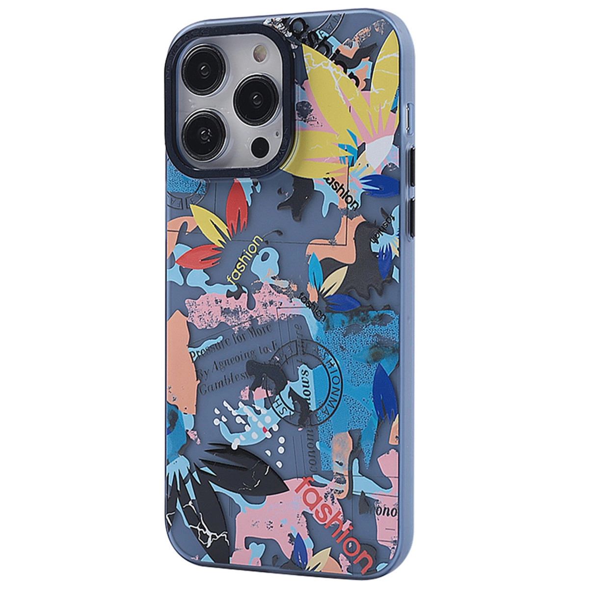 Apple İphone 14 Pro Max Kılıf Prada Desenli Kapak - Prada Pembe - 1