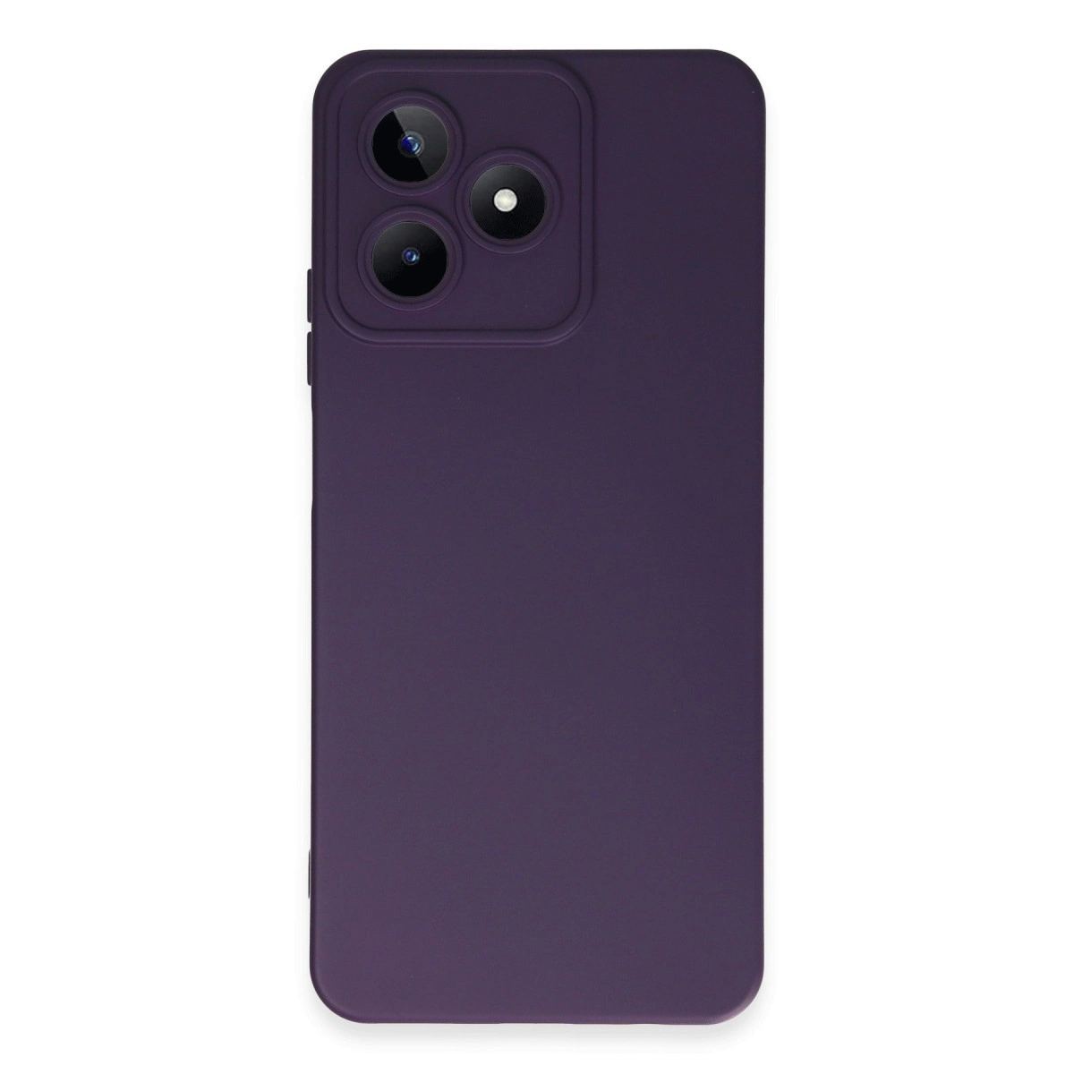 Realme C53 Kılıf Nano İçi Kadife Silikon - Mor