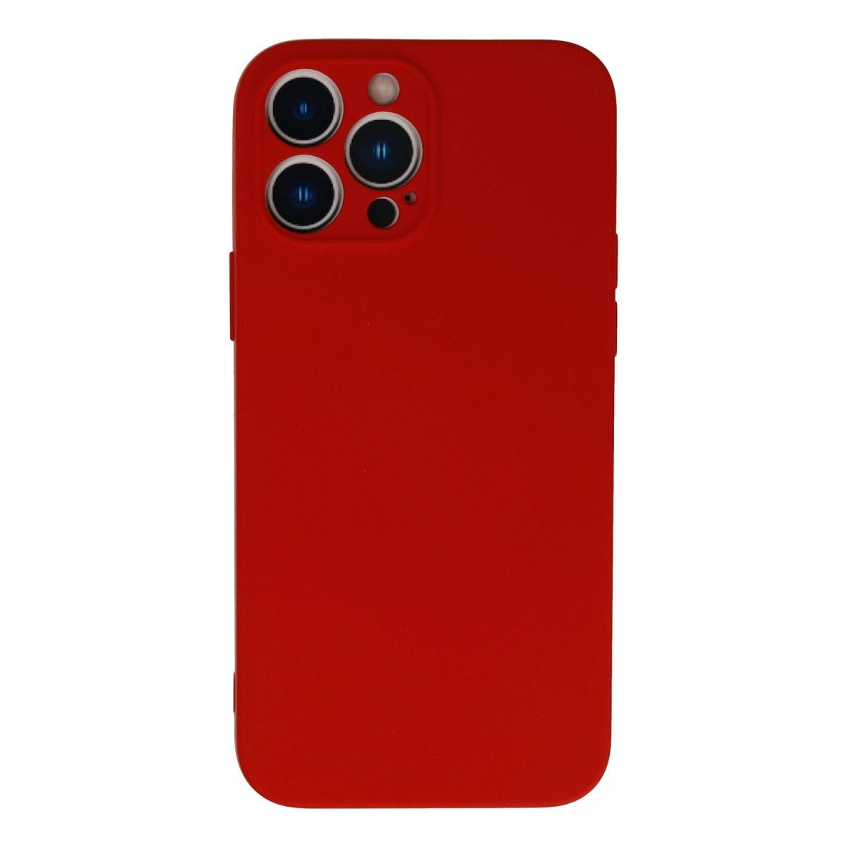 Apple İphone 13 Pro Max Kılıf Nano İçi Kadife Silikon - Kırmızı