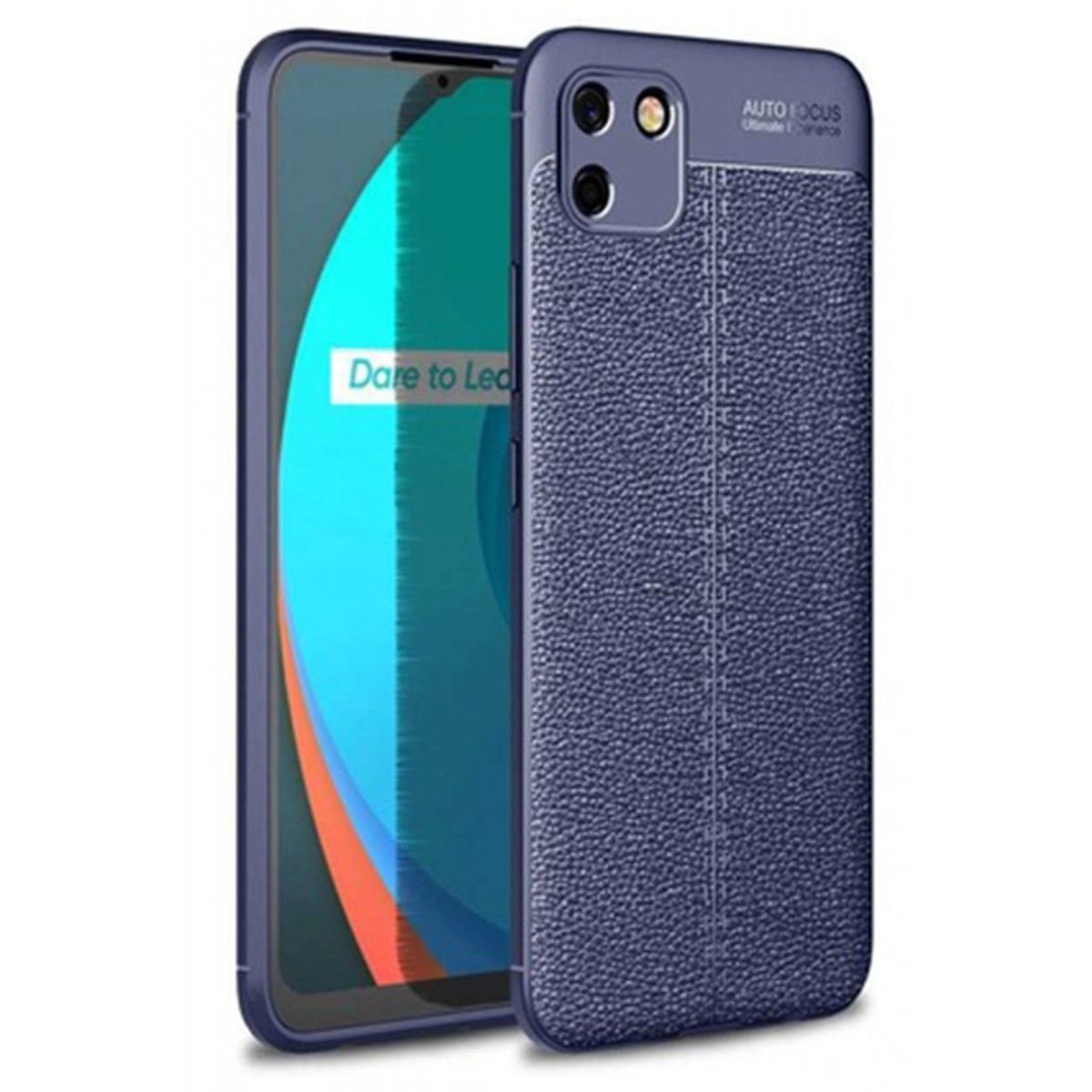 Realme C11 Kılıf Auto Focus Kapak - Lacivert