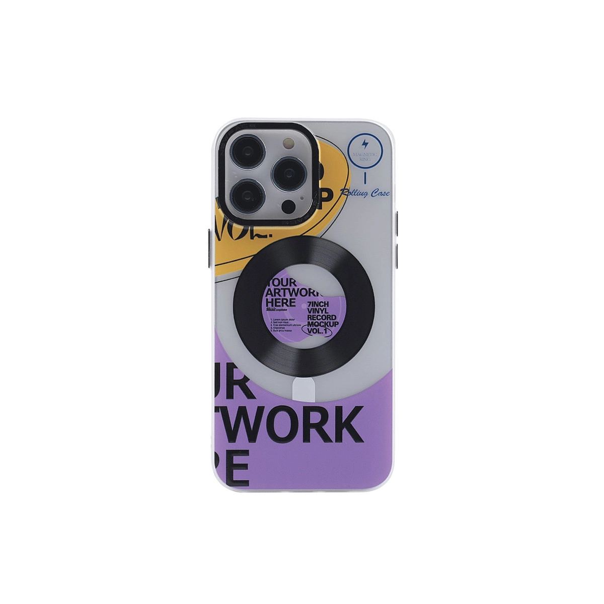 Apple İphone 14 Pro Max Kılıf Apollo Magneticsafe Desenli Kapak - Apollo Şeffaf - 6