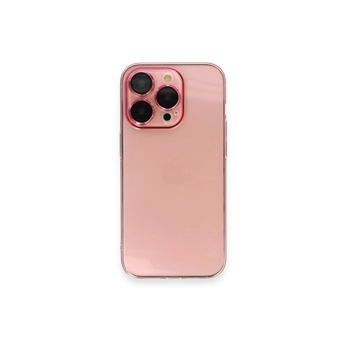 Apple İphone 13 Pro Max Kılıf Armada Lensli Kapak - Rose Gold