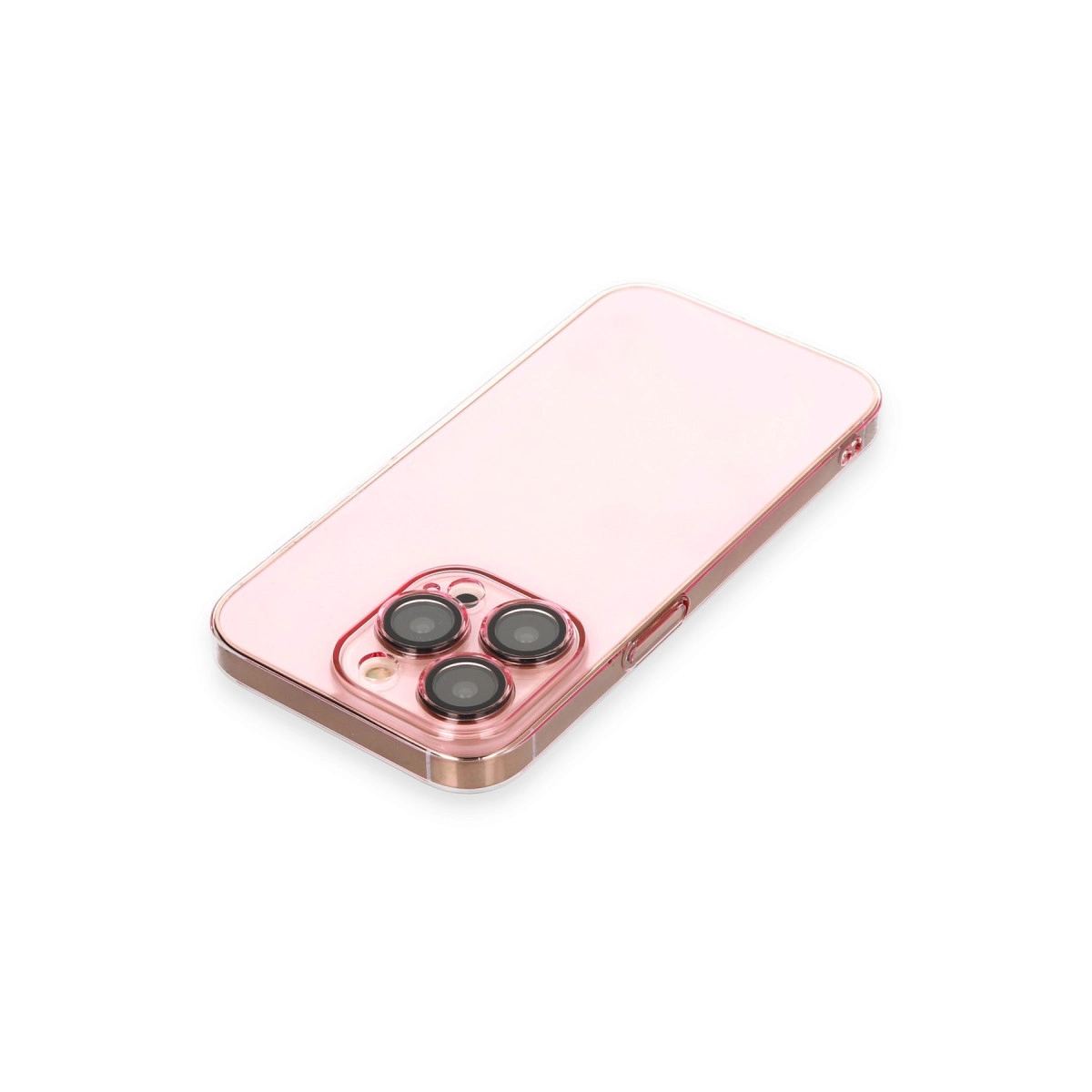Apple İphone 13 Pro Max Kılıf Armada Lensli Kapak - Rose Gold