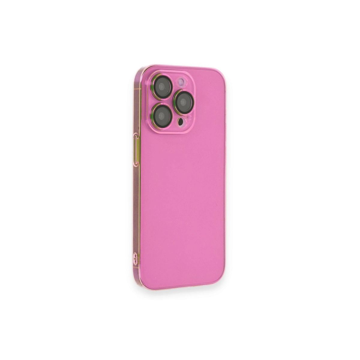 Apple İphone 14 Pro Max Kılıf Armada Lensli Kapak - Pembe