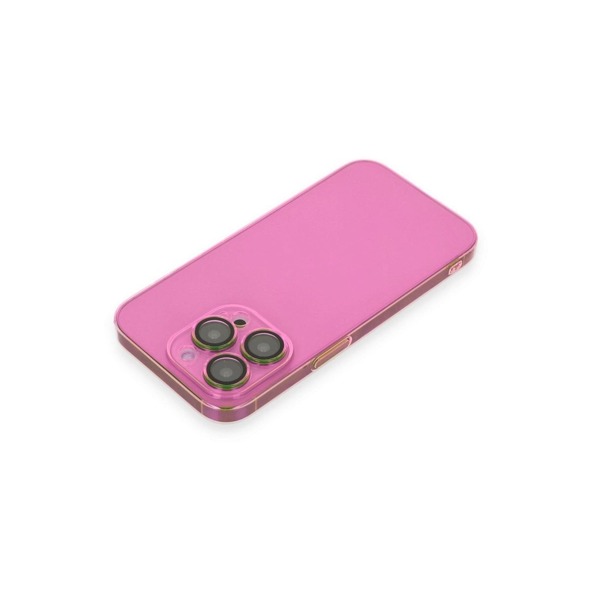 Apple İphone 14 Pro Max Kılıf Armada Lensli Kapak - Pembe