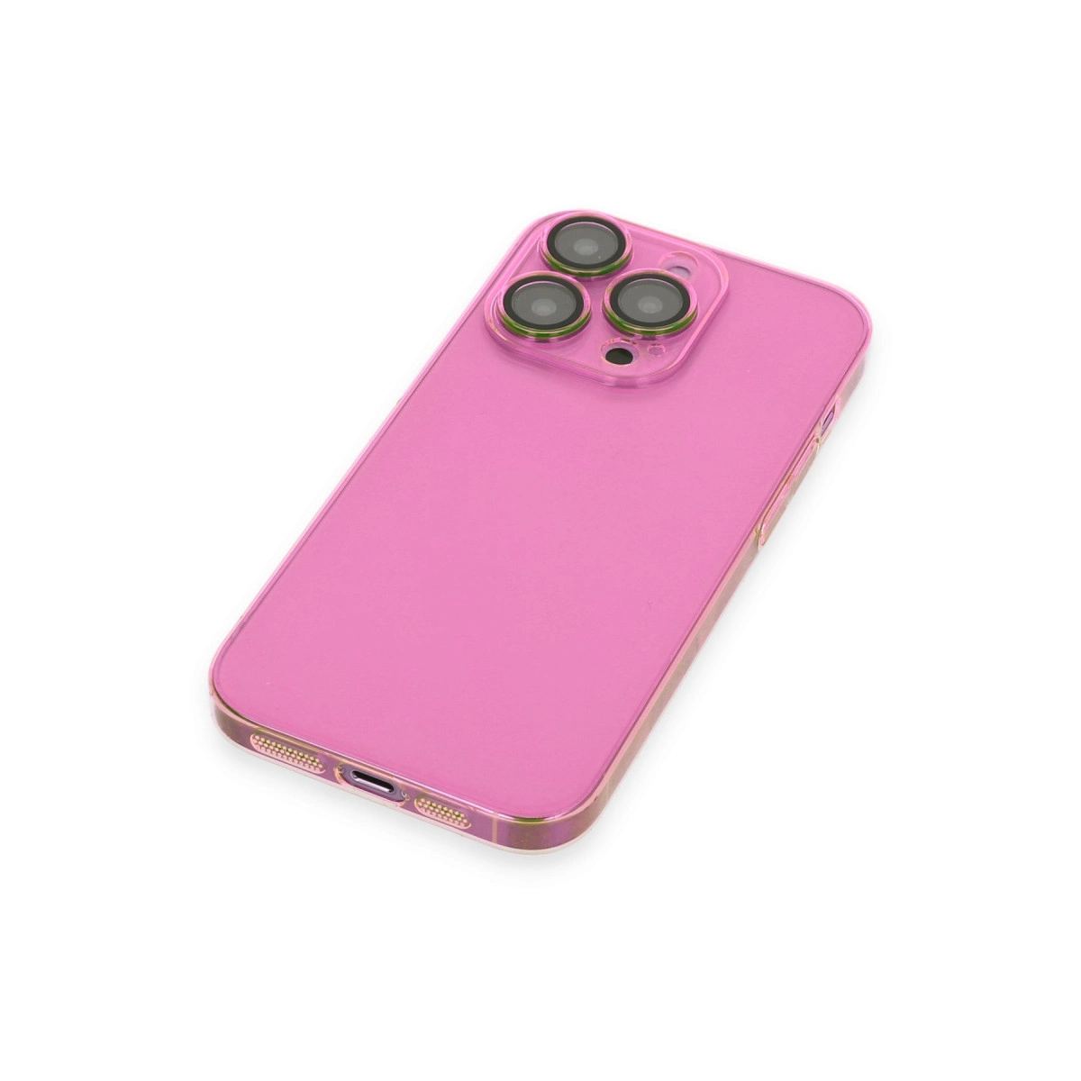 Apple İphone 14 Pro Max Kılıf Armada Lensli Kapak - Pembe