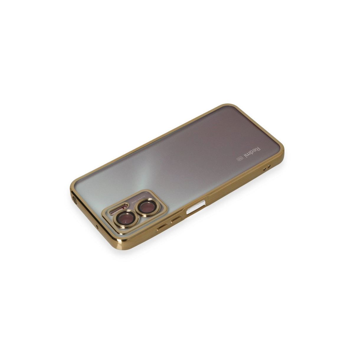 Xiaomi Redmi 10 5g Kılıf Razer Lensli Silikon - Gold