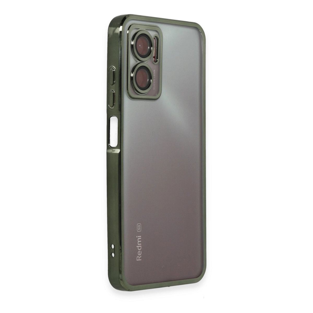 Xiaomi Redmi 10 5g Kılıf Razer Lensli Silikon - Yeşil