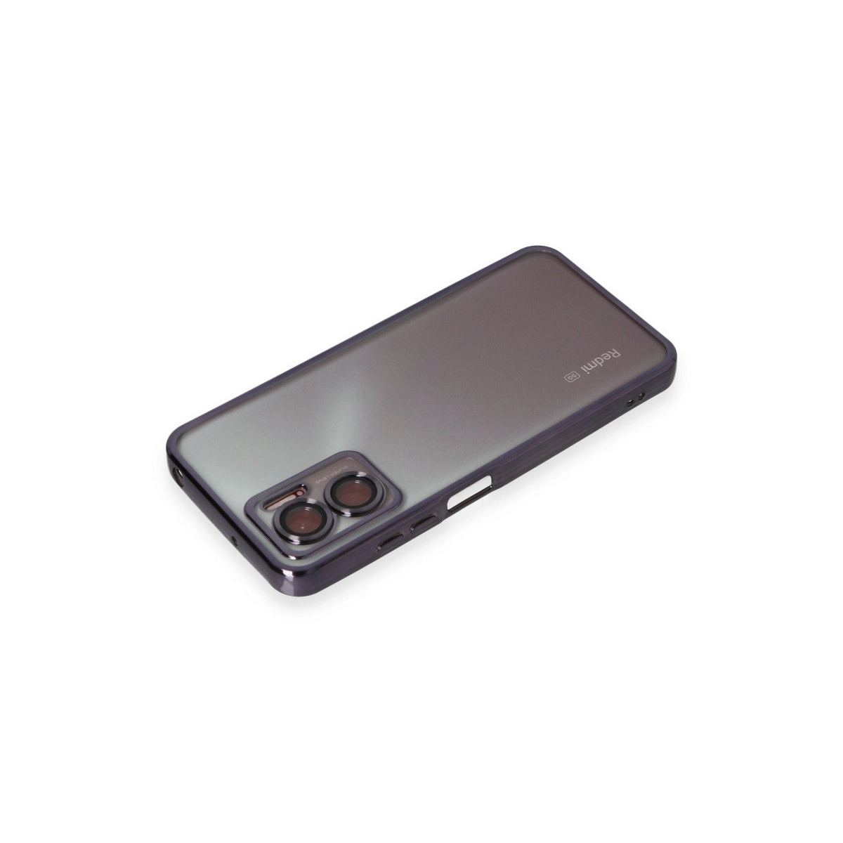 Xiaomi Redmi 10 5g Kılıf Razer Lensli Silikon - Mor