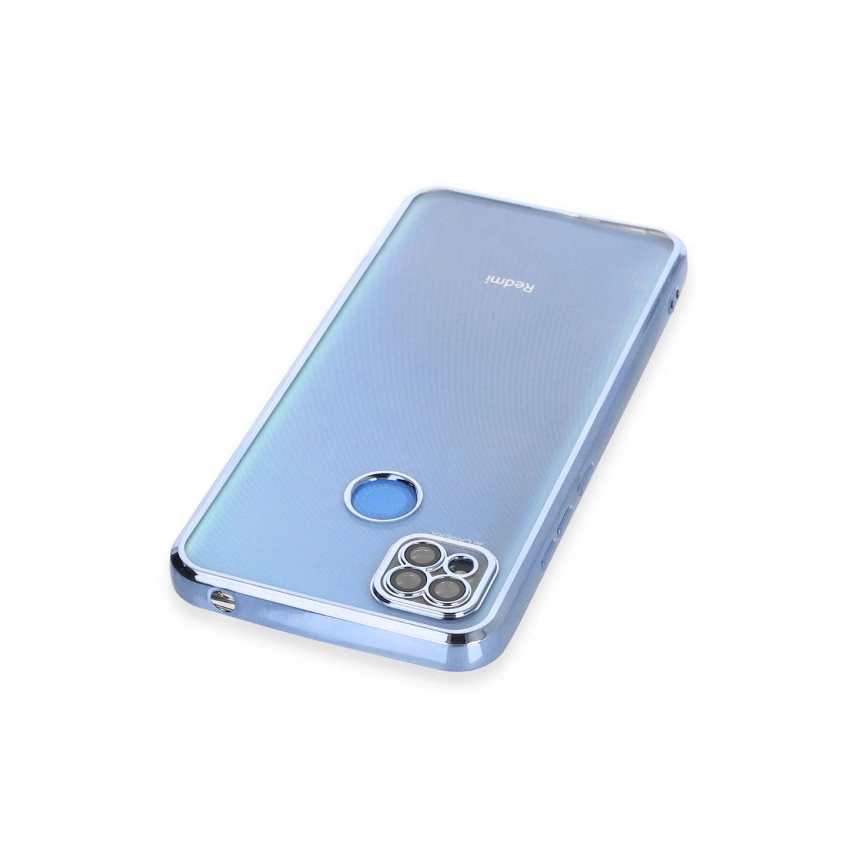 Xiaomi Redmi 9c Kılıf Razer Lensli Silikon - Açık Mavi
