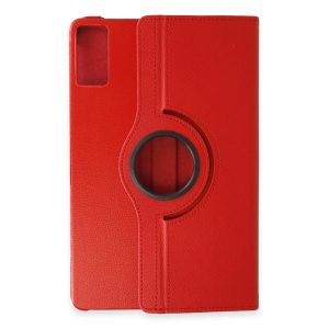 Xiaomi Redmi Pad Se Kılıf 360 Tablet Deri Kılıf - Kırmızı