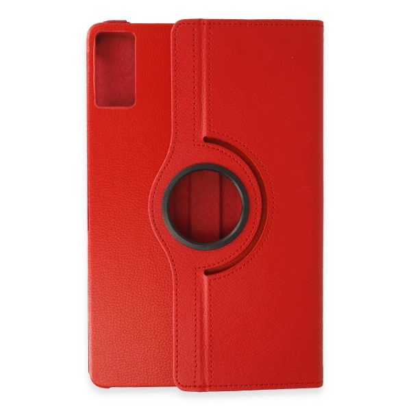 Xiaomi Redmi Pad Se Kılıf 360 Tablet Deri Kılıf - Kırmızı