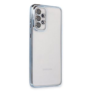 Samsung Galaxy A73 5g Kılıf Razer Lensli Silikon - Açık Mavi