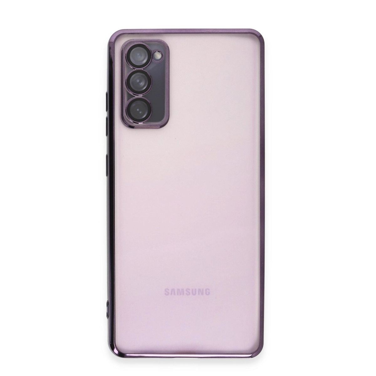 Samsung Galaxy S20 Fe Kılıf Razer Lensli Silikon - Mor