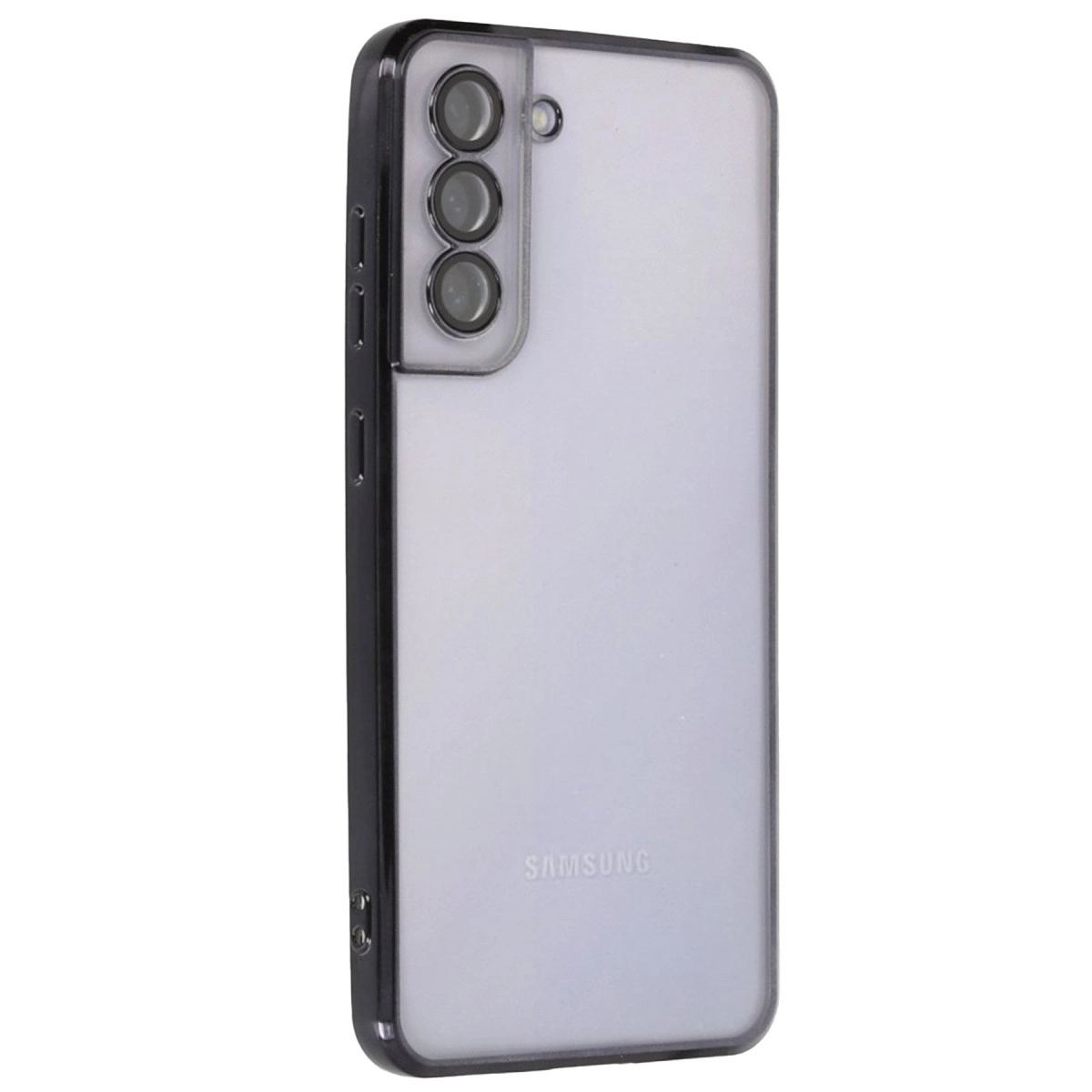 Samsung Galaxy S21 Fe Kılıf Razer Lensli Silikon - Siyah