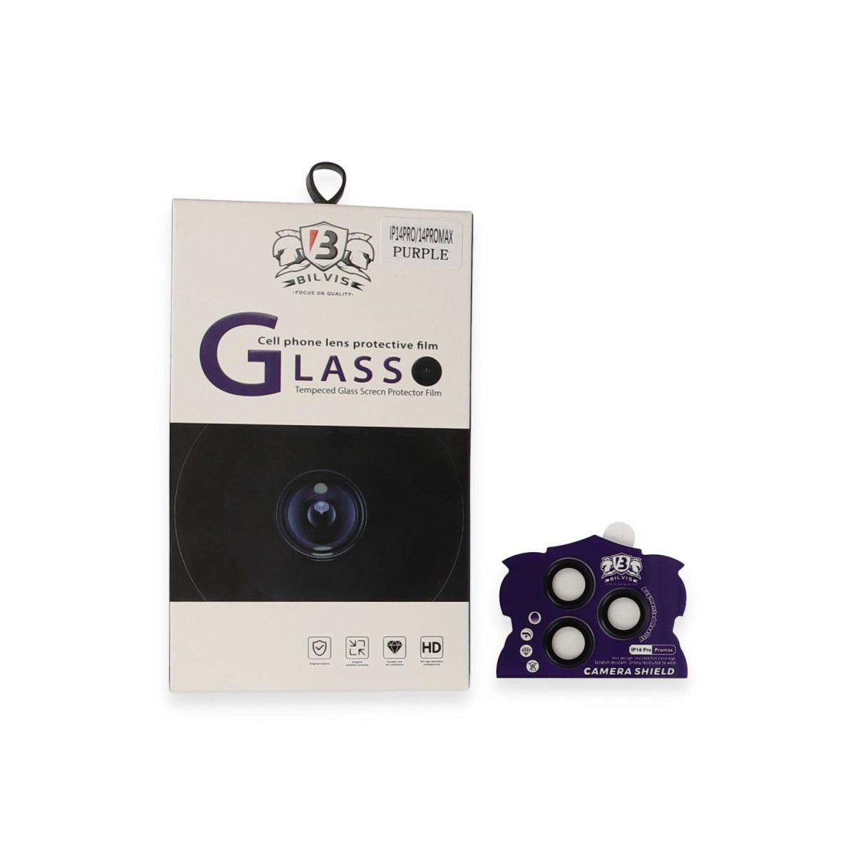 Apple İphone 14 Pro Max Bilvis Titan Kamera Lens - Derin Mor