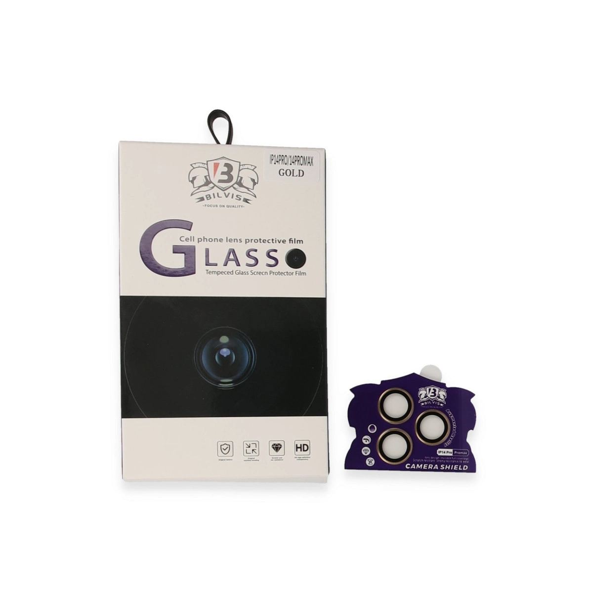 Apple İphone 14 Pro Max Bilvis Titan Kamera Lens - Gold