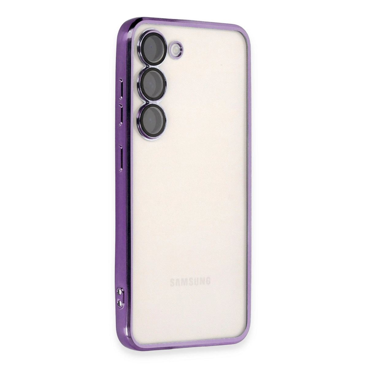 Samsung Galaxy S23 Plus Kılıf Razer Lensli Silikon - Mor