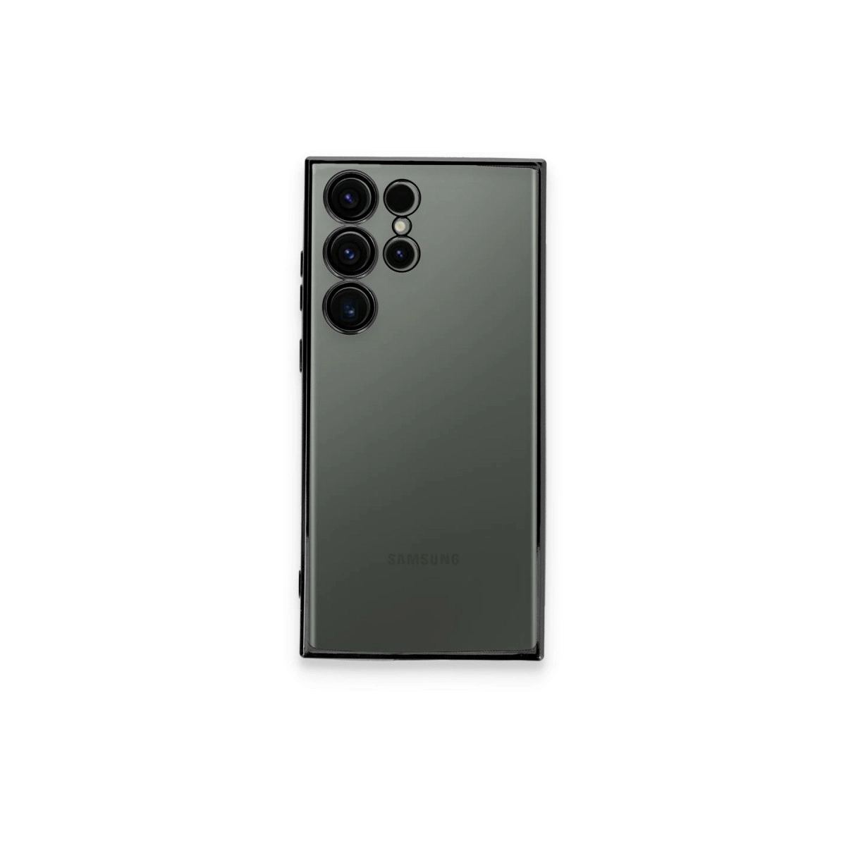 Samsung Galaxy S23 Ultra Kılıf Razer Lensli Silikon - Siyah