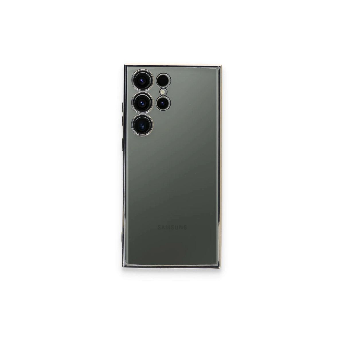 Samsung Galaxy S23 Ultra Kılıf Razer Lensli Silikon - Gold