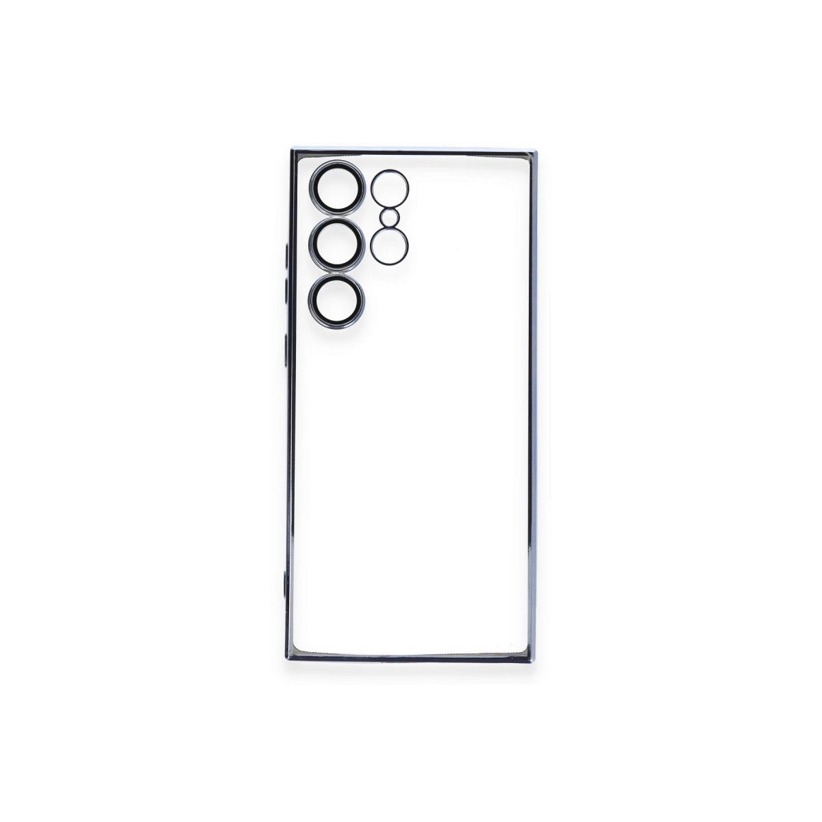Samsung Galaxy S23 Ultra Kılıf Razer Lensli Silikon - Açık Mavi