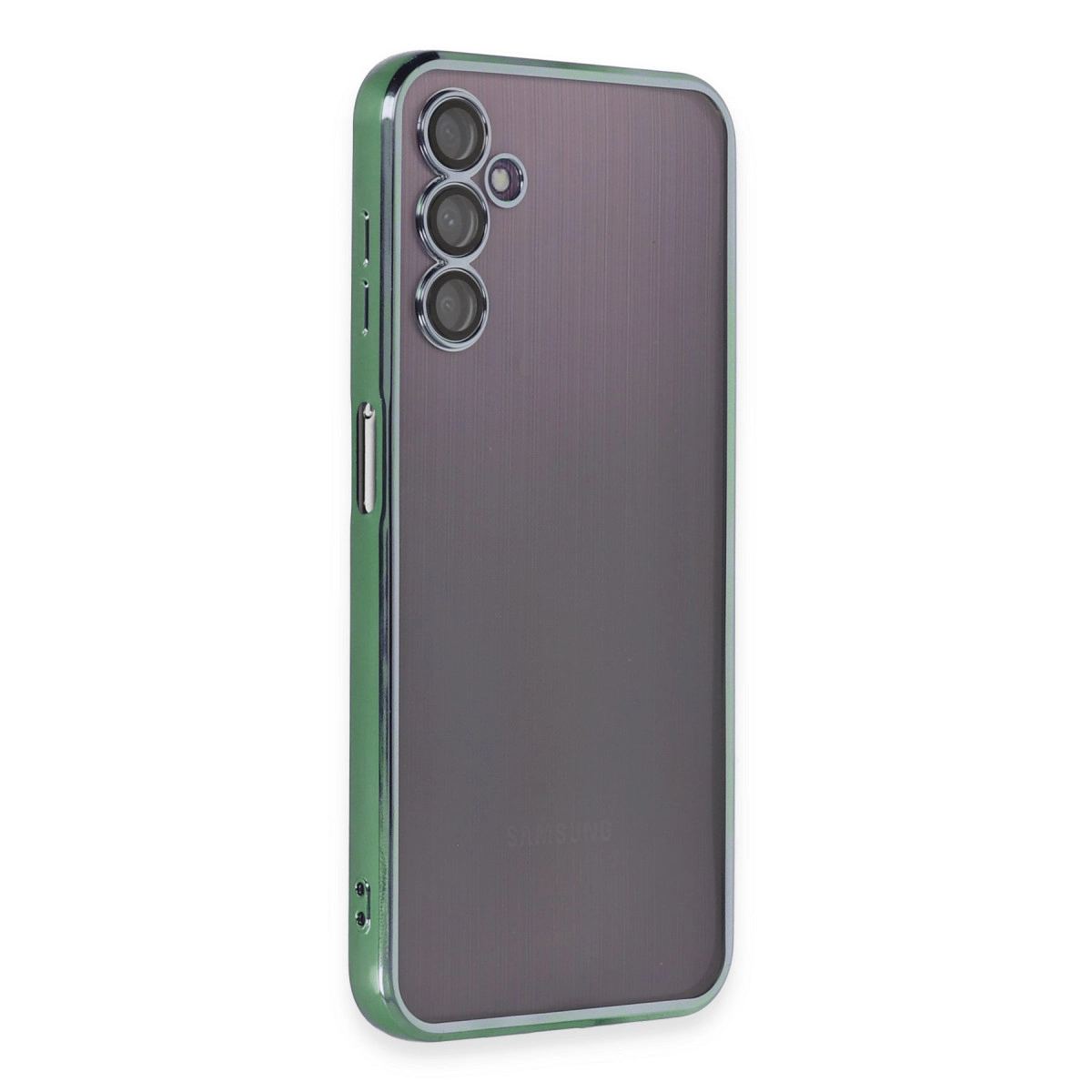 Samsung Galaxy A14 4g Kılıf Razer Lensli Silikon - Yeşil