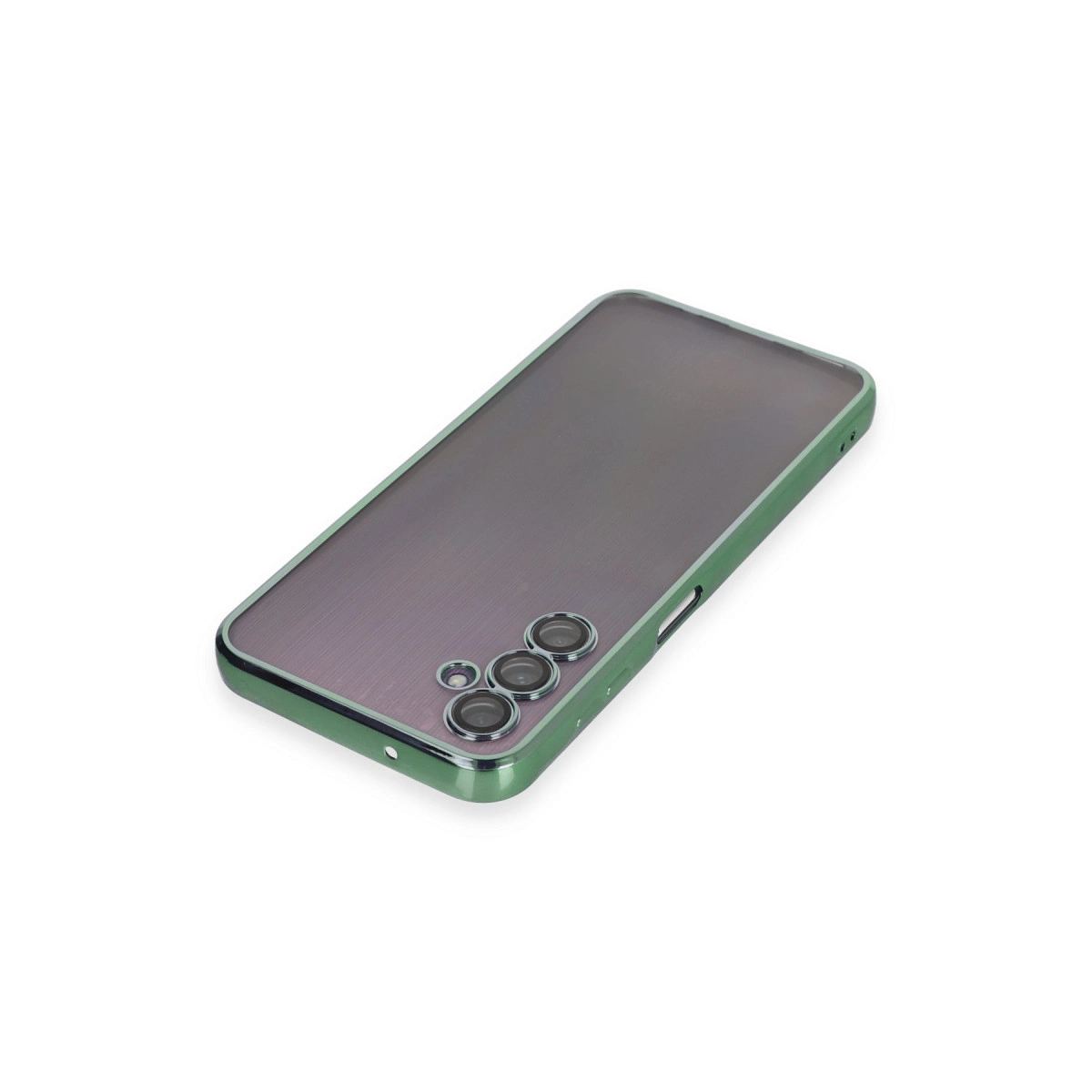 Samsung Galaxy A14 4g Kılıf Razer Lensli Silikon - Yeşil
