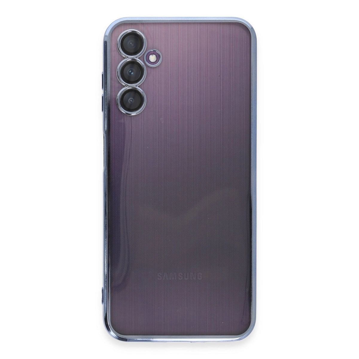 Samsung Galaxy A14 4g Kılıf Razer Lensli Silikon - Açık Mavi