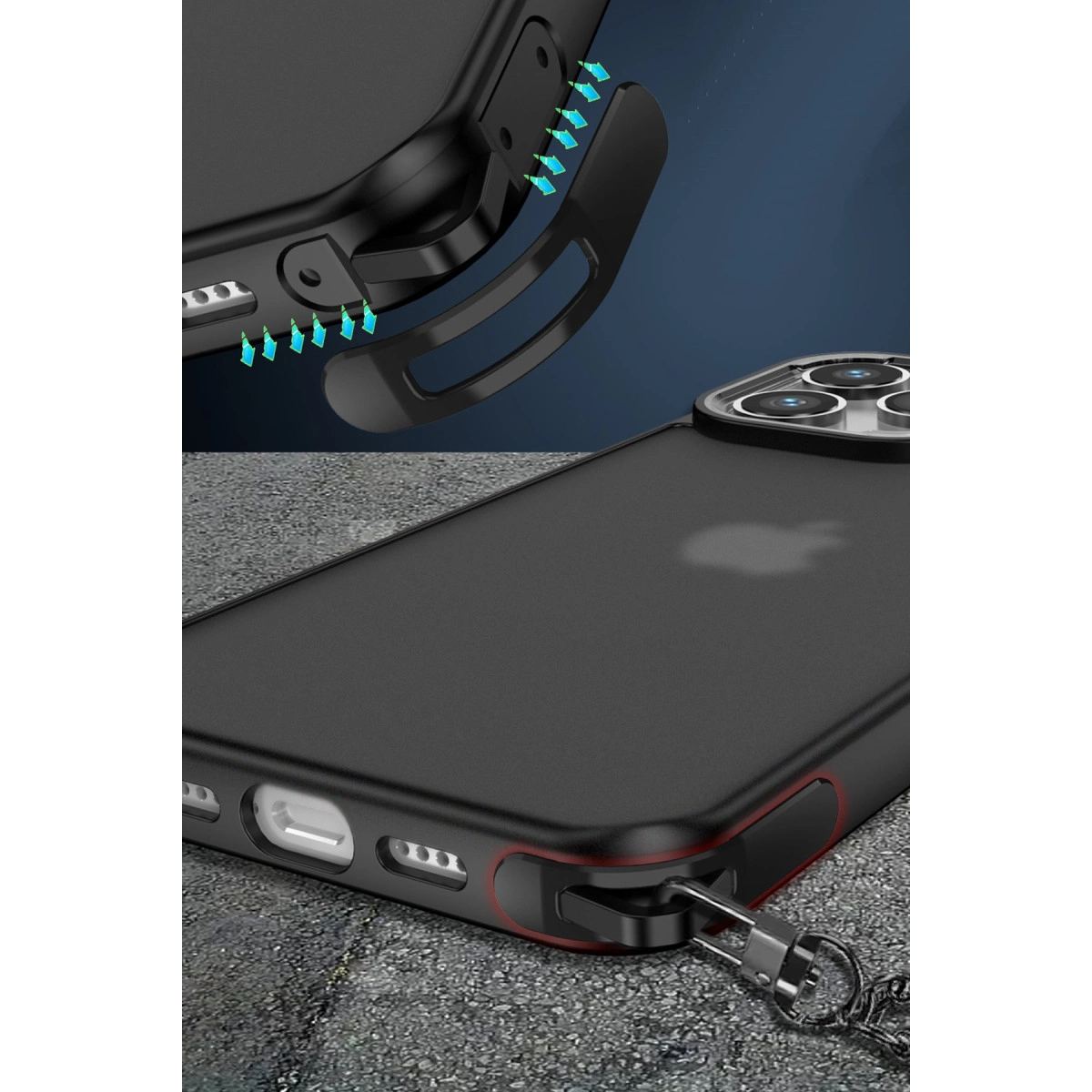 Apple İphone 15 Pro Kılıf Elegant Kapak - Derin Mor
