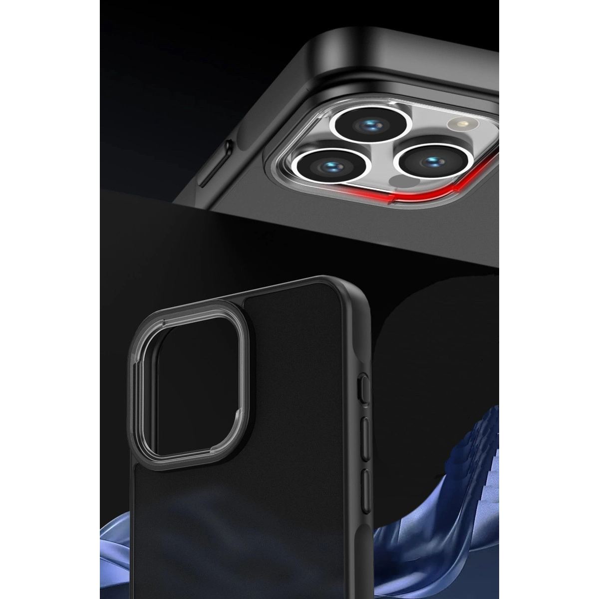 Apple İphone 15 Pro Kılıf Elegant Kapak - Derin Mor